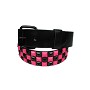 Riem met 3 rijen piramide studs zwart/ro Riem met 3 rijen piramide studs zwart/ro